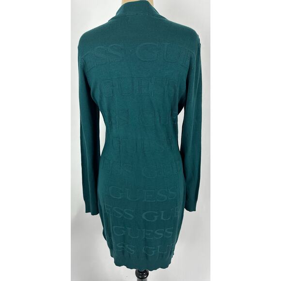 NWT Guess Size XL Wendy Sweater Dress Green - Picture 5 of 12